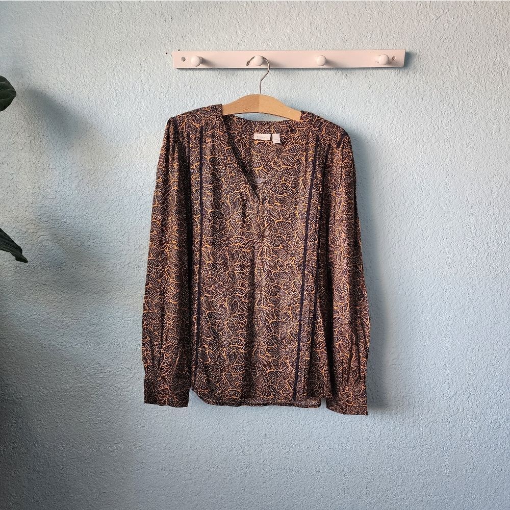HINGE bohemian peaseant cottagecore blouse - Picture 2 of 12